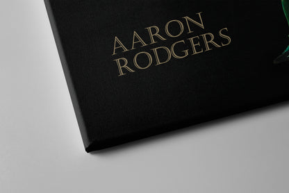 Aaron Rodgers Poster Green Bay Packers NFL Canvas Wall Art Home Decor Framed Art