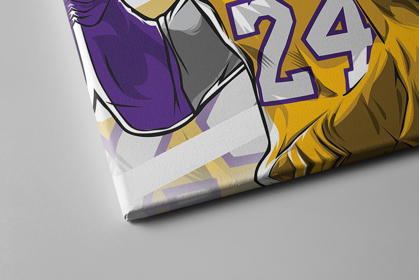 Kobe Bryant Basketball Player with Effect Canvas Poster Wall Art Print Home Decor Framed Art