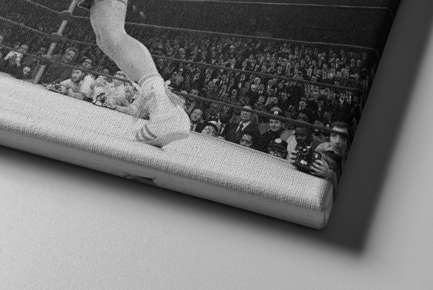 Muhammed Ali Poster Boxing Knockout Black and White Canvas Wall Art Home Decor Framed Art